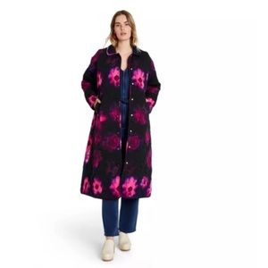 NWT Rachel Comey for Target Smudge Floral Quilted Long Jacket